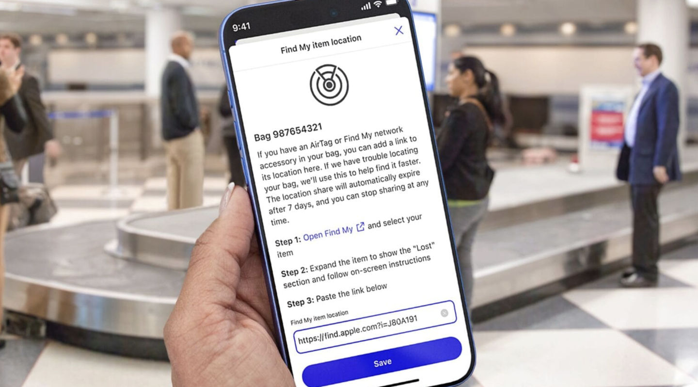 美国联合航空推出利用 AirTag 定位遭盗行李包服务，联合苹果及执法部门精确查找物品位置